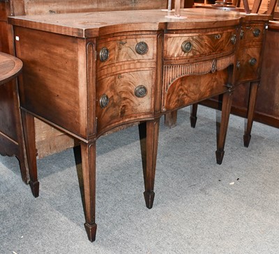 Lot 1418 - A George III Style Mahogany Sideboard, 145cm...