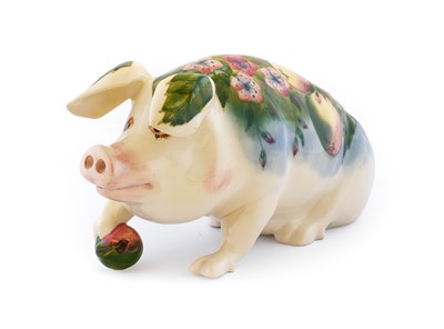 Lot 61 - Moorcroft Pottery: Peter the Pig, modelled by...