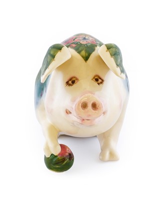 Lot 61 - Moorcroft Pottery: Peter the Pig, modelled by...