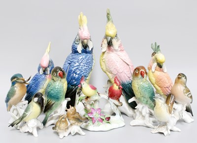 Lot 210 - Two Karl Ens Porcelain Cockatoo Models,...