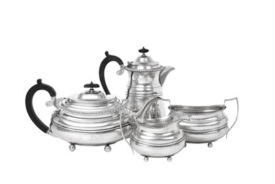 Lot 2342 - A Four-Piece George V Silver Tea-Service