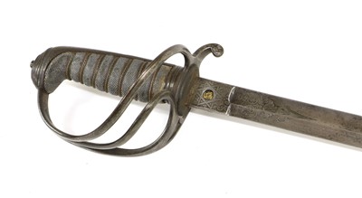 Lot 172 - A Victorian Artillery Officer's Sword, the...