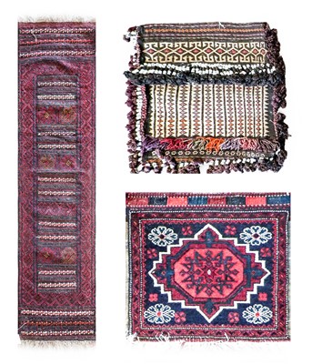 Lot 342 - ~ Baluch Flat Woven Runner, last quarter 20th...