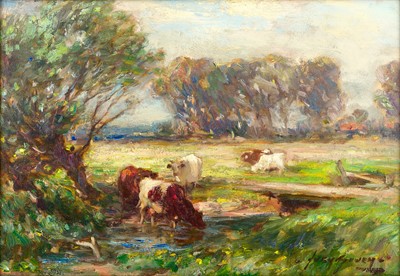 Lot 1091 - Owen Bowen ROI, PRCamA (1873-1967) Cattle...
