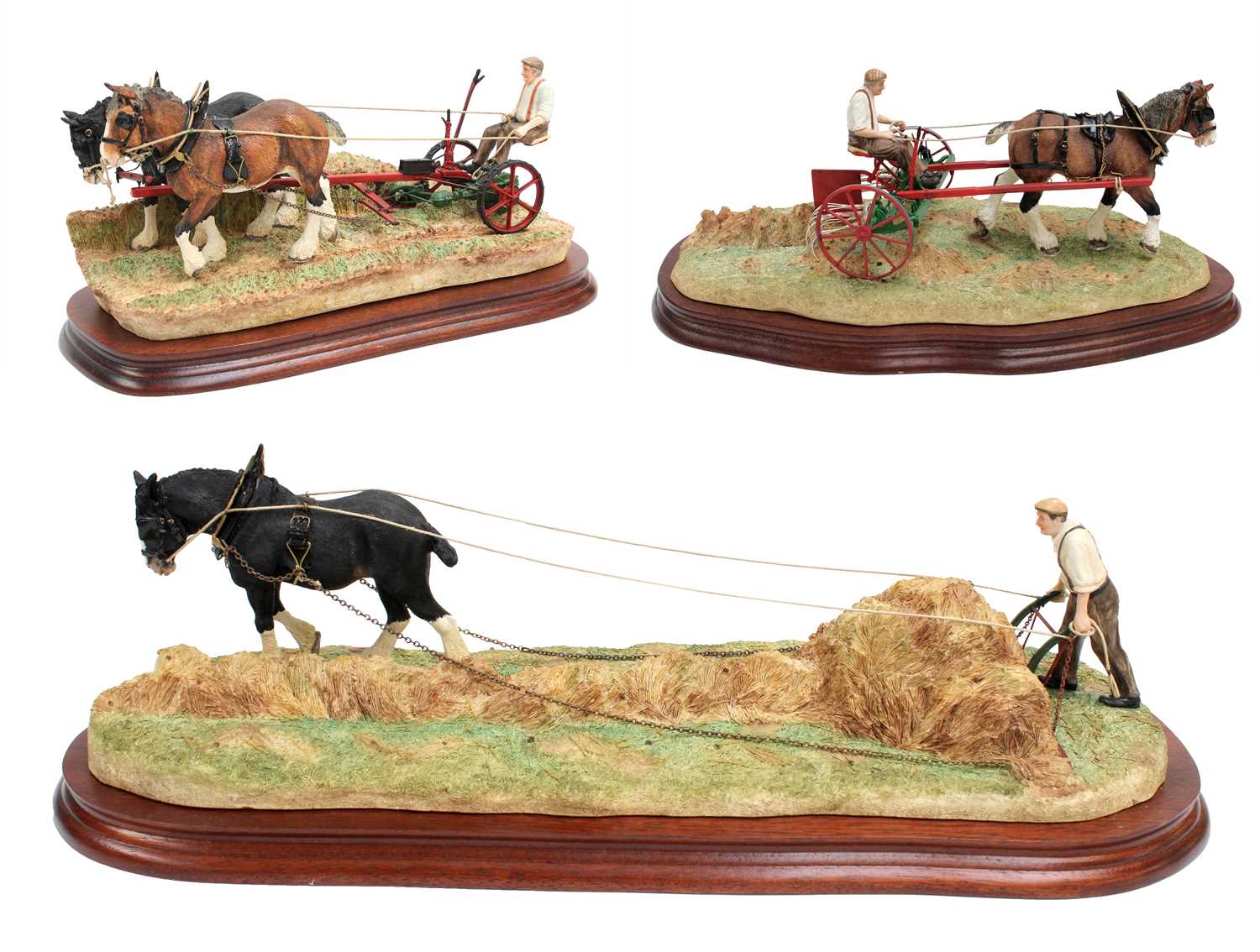 Lot 307 - Border Fine Arts Hay Time Figure Groups,...