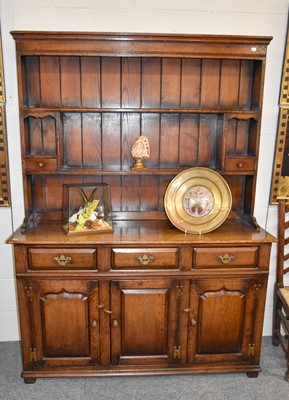 Lot 1356 - A Titchmarsh & Goodwin Oak Dresser and Rack,...