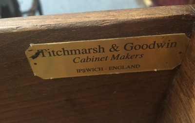 Lot 1348 - A Titchmarsh & Goodwin Oak 6' Dresser Base,...