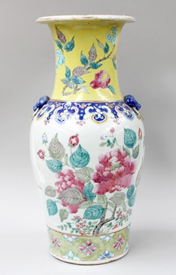 Lot 311 - A Chinese Porcelain Baluster Vase, Qing...