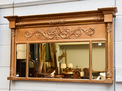 Lot 1331 - A Regency Inverted Breakfront Gilt Framed...