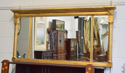 Lot 1322 - A Regency Inverted Breakfront Gilt Framed...