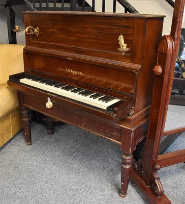 Lot 1319 - A Mahogany Cased Portable Piano, J B Cramer &...