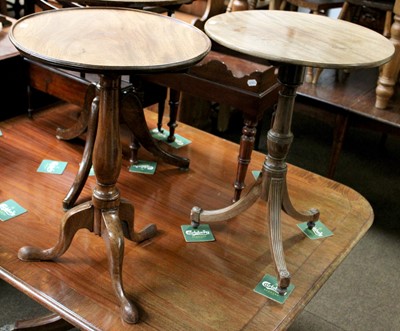 Lot 1402 - A George III Mahogany Snap Top Tripod Table,...