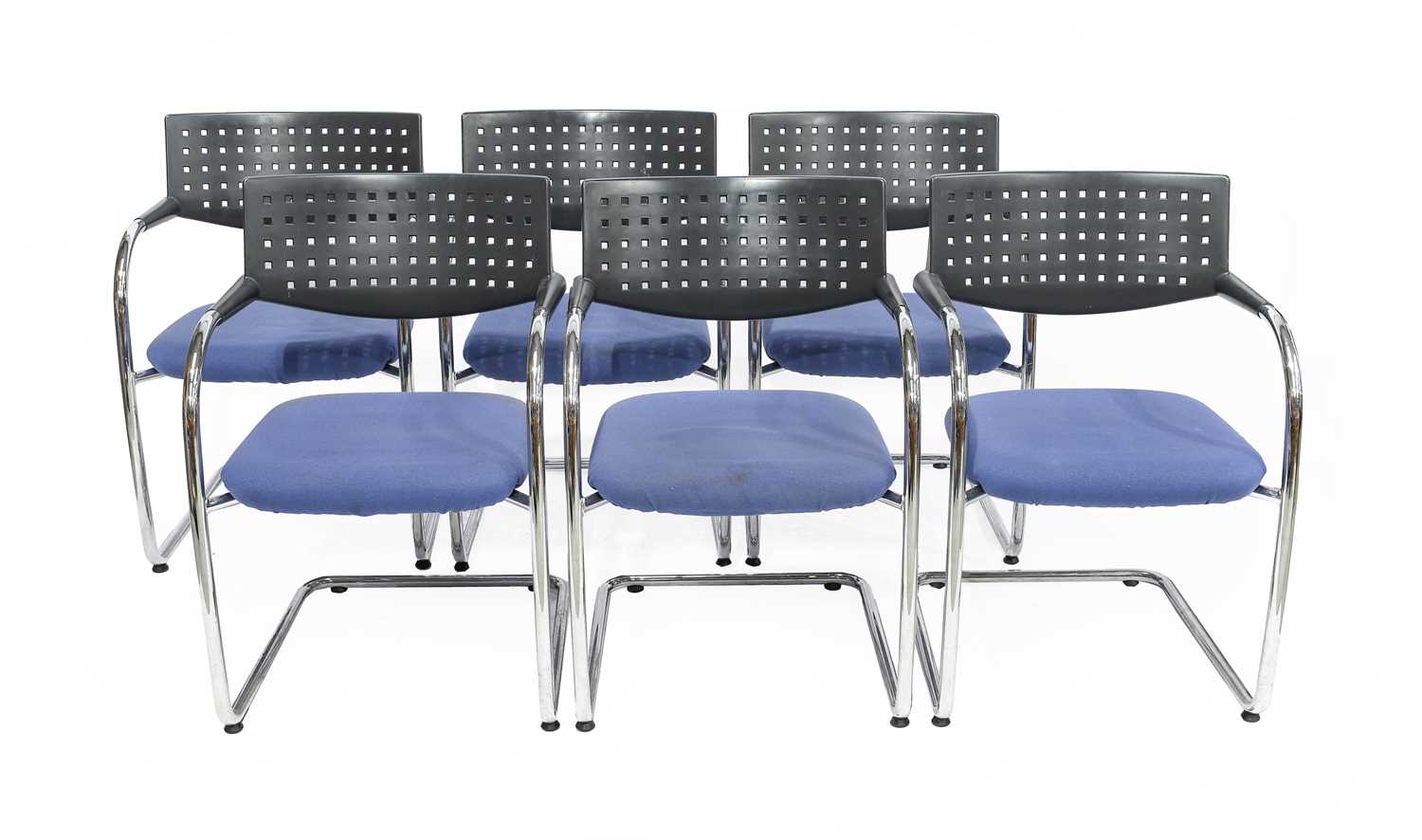 Lot 152 - A Set of Six Vitra Visavis Chairs, designed