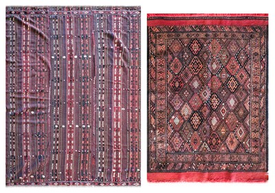 Lot 327 - ~ Unusual Tribal Flat Weave, probably...