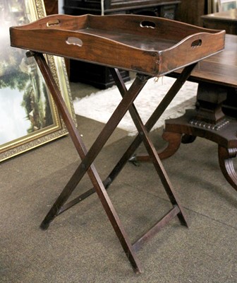 Lot 1420 - A 19th century Mahogany Butlers Tray, of...