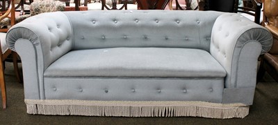 Lot 1291 - A Victorian Chesterfield Drop Arm Sofa,...