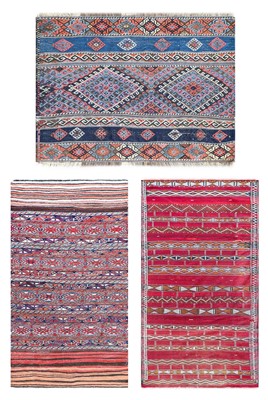 Lot 336 - ~ Kurdish Flat Woven Rug North West Iran,...