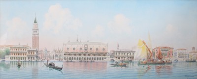 Lot 1020 - Umberto Ongania (1867-1942) Venetian Scene...