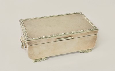 Lot 137 - An Elizabeth II Silver Cigarette-Box, by Adie...