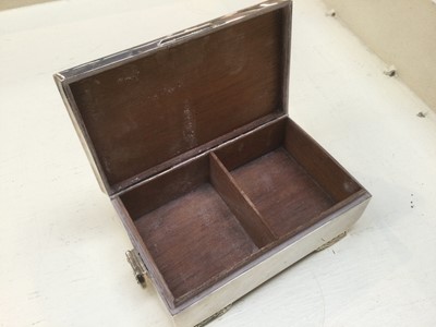 Lot 137 - An Elizabeth II Silver Cigarette-Box, by Adie...