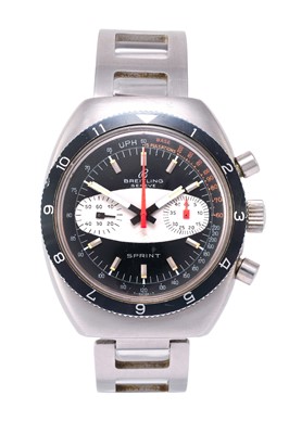 Lot 2192 - Breitling: A Stainless Steel Chronograph...