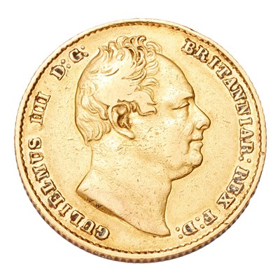 Lot 237 - William IV, Sovereign 1835, second bust...