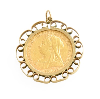 Lot 465 - A Sovereign Pendant, dated 1900, length 3.4cm