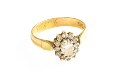 Lot 501 - An 18 Carat Gold Cubic Zirconia Ring, the...