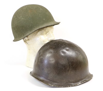 Lot 118 - Two US MI Combat Helmets, each of non-magnetic...