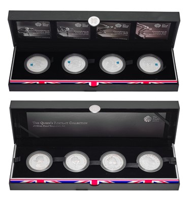 Lot 369 - 2x Royal Mint Silver Proof Four-Coin Sets;...