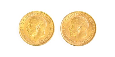 Lot 510 - 2x George V, Sovereigns 1911; both Very Fine+