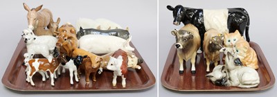 Lot 269 - Beswick Farm Animals, including pigs, donkeys,...