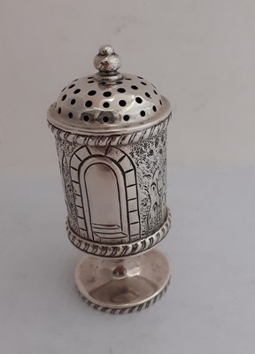 Lot 2261 - An Indian Colonial Silver Pepperette
