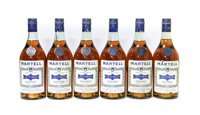 Lot 87 - Martell Three Star Cognac, 1970s bottling (six...