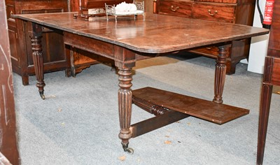 Lot 1346 - A 19th Century Drop Leaf Mahogany Dining Table,...