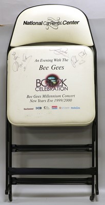 Lot 4198 - Bee Gees Autographed Folding Seat