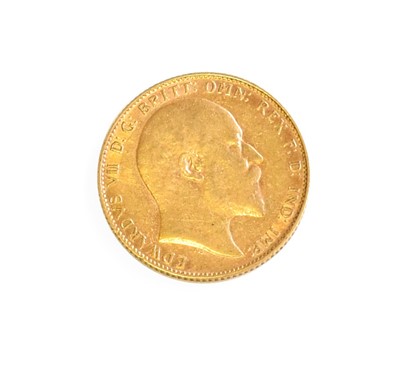 Lot 506 - Edward VII, Sovereign 1909; Good Fine