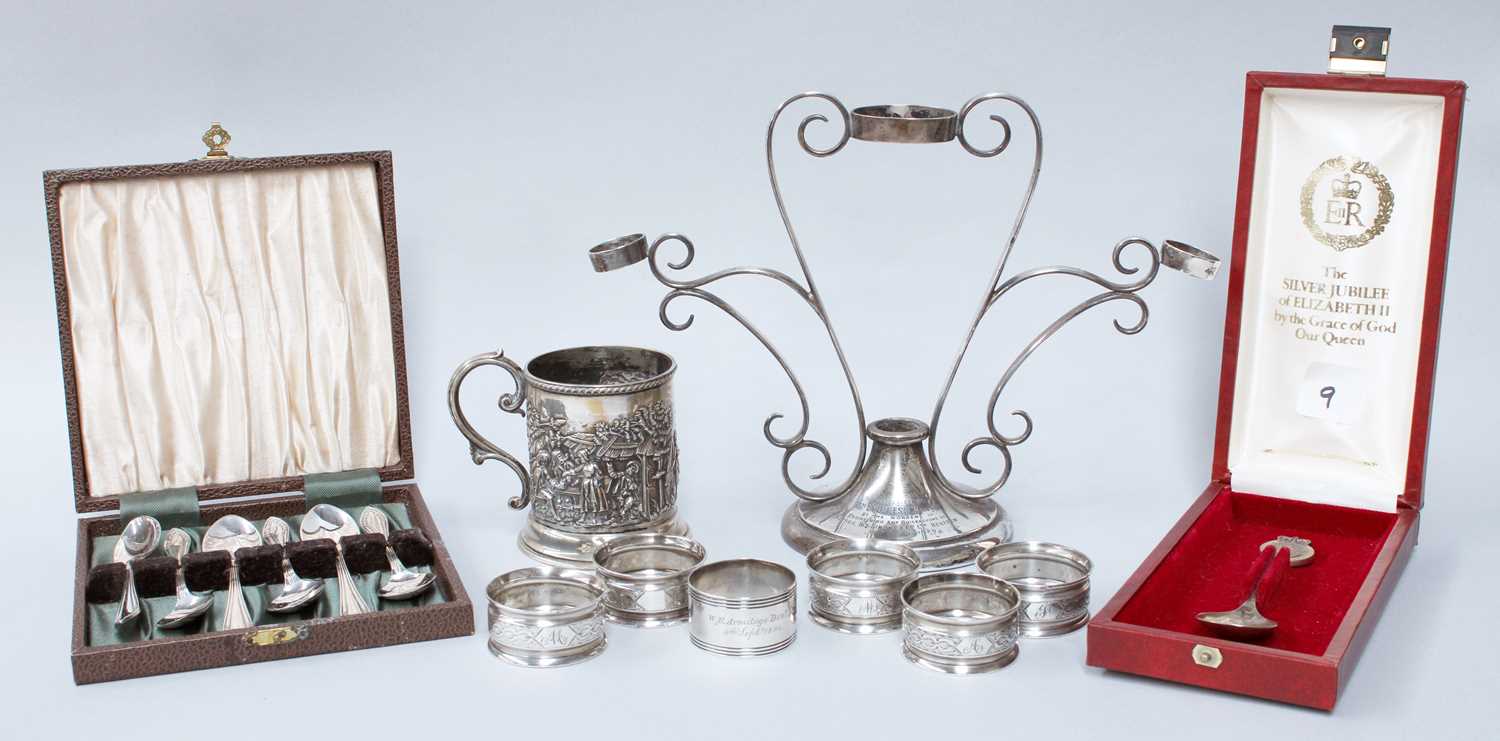 Lot 42 - A Collection of Assorted Silver, including an