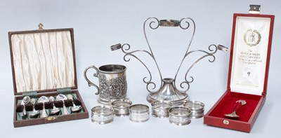 Lot 42 - A Collection of Assorted Silver, including an...