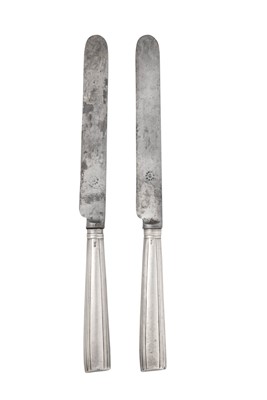 Lot 2227 - A Set of Six George III Silver-Handled Table-Knives