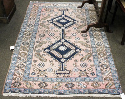 Lot 1011 - Heriz Rug, North West Iran, the faded rose...