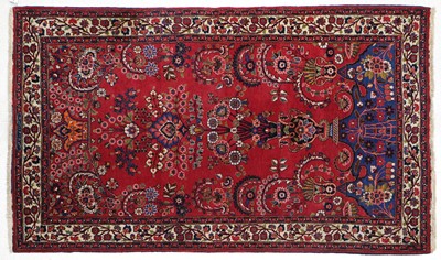 Lot 1037 - Unusual Mashad Prayer Rug North East Iran,...