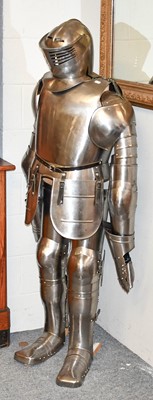 Lot 1201 - A Reproduction Suit of Armour, on stand, 170cm...