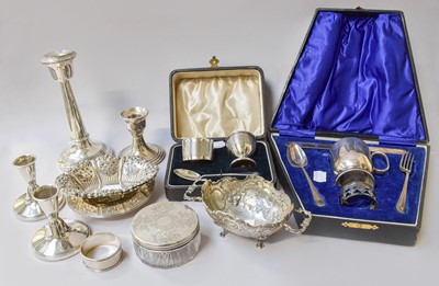 Lot 64 - A Collection of Assorted Silver and Silver...