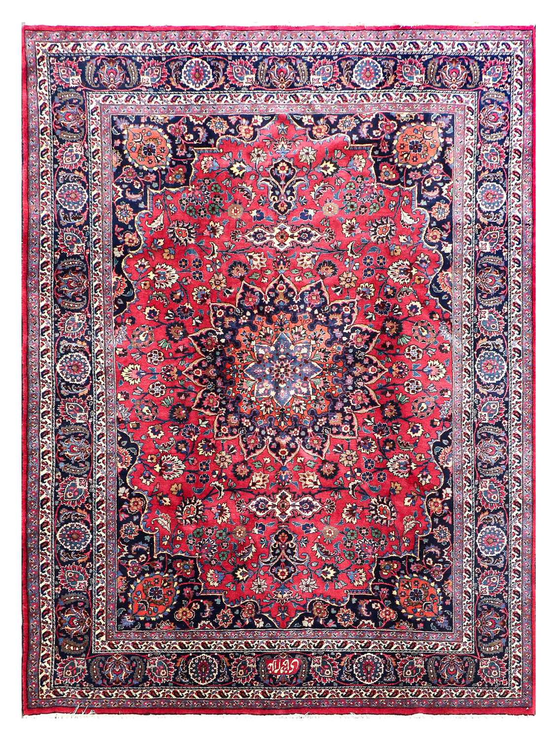 Lot 166 - Mashad Carpet North East Iran, circa 1920 The...