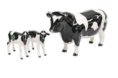 Lot 2193 - Beswick Friesian Cattle Comprising: Bull Ch....