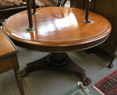 Lot 1395 - A Victorian Brass Inlaid Mahogany Centre Table,...