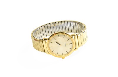 Lot 561 - A Gold Plated Omega Wristwatch, with Omega boxes