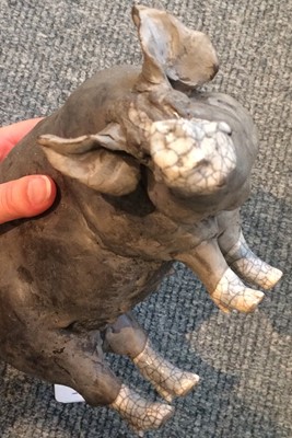 Lot 222 - Christine Cummings: A Raku Pottery Sow,...