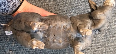 Lot 222 - Christine Cummings: A Raku Pottery Sow,...